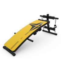 Скамья для пресса DFC с гантелями и эспандерами D102RY Скамья для пресса DFC с гантелями и эспандерами D102RY