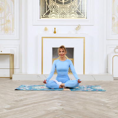 Коврик для фитнеса и йоги DFC Meditation Deluxe, 183x68x0,5 см, Deer