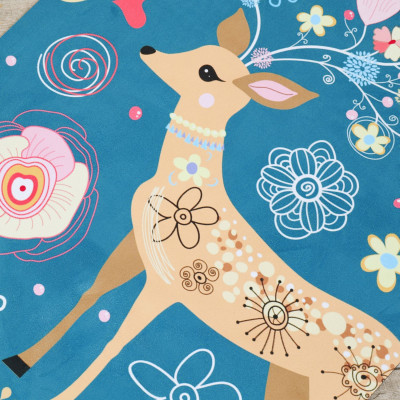 Коврик для фитнеса и йоги DFC Meditation Deluxe, 183x68x0,5 см, Deer