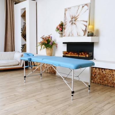 Массажный стол DFC NIRVANA Elegant, 186 x 70 см, голубой