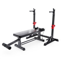 Прямая скамья со стойками под штангу DFC AKYEN Прямая скамья со стойками под штангу DFC AKYEN