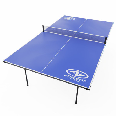 Теннисный стол DFC ATHLETIC, размер по стандарту ITTF 274 x 152 см, усиленный, с сеткой, складной Теннисный стол DFC ATHLETIC, размер по стандарту ITTF 274 x 152 см, усиленный, с сеткой, складной