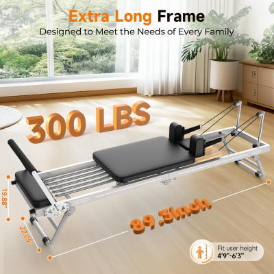 Стол для пилатеса (реформер) DFC с деревянными вставками