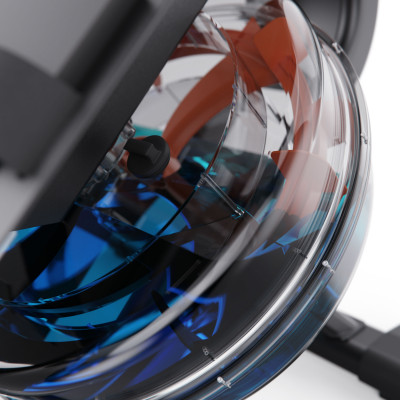 Водный гребной тренажер DFC YAMO до 136 кг, с наклонным баком Водный гребной тренажер DFC YAMO до 136 кг, с наклонным баком