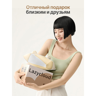 Вибромассажер для плеч и шеи DFC LAZYCLOUD, бежевый