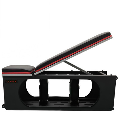 Многофункциональная силовая скамья DFC KORIX WB990 с местом для хранения до 8 гантелей Многофункциональная силовая скамья DFC KORIX WB990 с местом для хранения до 8 гантелей