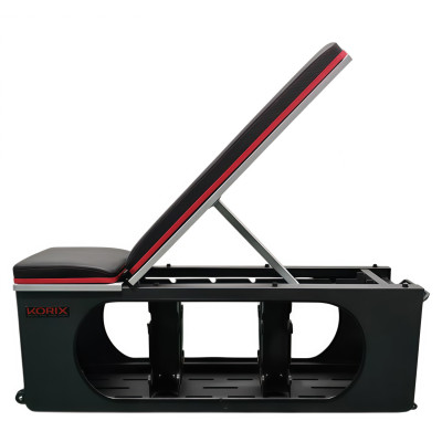 Многофункциональная силовая скамья DFC KORIX WB990 с местом для хранения до 8 гантелей Многофункциональная силовая скамья DFC KORIX WB990 с местом для хранения до 8 гантелей