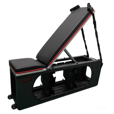 Многофункциональная силовая скамья DFC KORIX WB990 с местом для хранения до 8 гантелей Многофункциональная силовая скамья DFC KORIX WB990 с местом для хранения до 8 гантелей