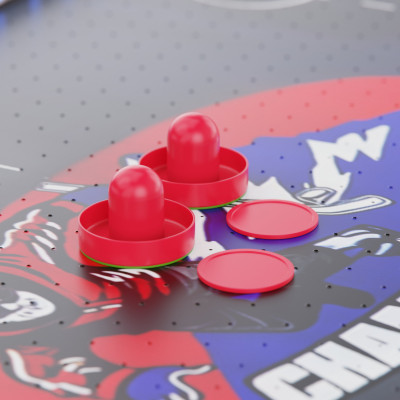 Игровой стол – аэрохоккей с подсветкой DFC Championship 53 135 х 65 см, складной, черный Игровой стол – аэрохоккей с подсветкой DFC Championship 53 135 х 65 см, складной, черный