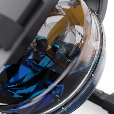 Водный гребной тренажер DFC YAMO до 136 кг, с наклонным баком Водный гребной тренажер DFC YAMO до 136 кг, с наклонным баком