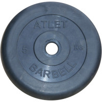 Диск обрезиненный BARBELL ATLET 5 кг / диаметр 31 мм Диск обрезиненный BARBELL ATLET 5 кг / диаметр 31 мм