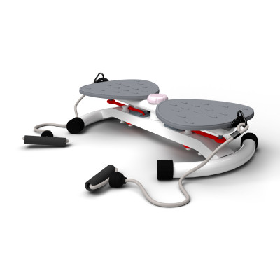 Фитнес платформа/горнолыжный тренажёр DFC Twister Bow с эспандерами
