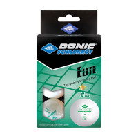 Мячики для н/тенниса DONIC ELITE 1* 40+, 6 штук, белый Мячики для н/тенниса DONIC ELITE 1* 40+, 6 штук, белый