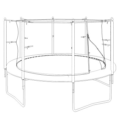 Батут UNIX Line Simple 12 ft Green (inside)