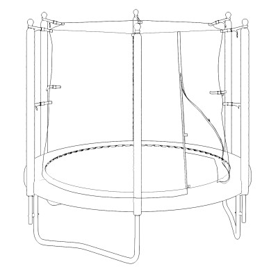 Батут UNIX Line Simple 8 ft Green (inside)