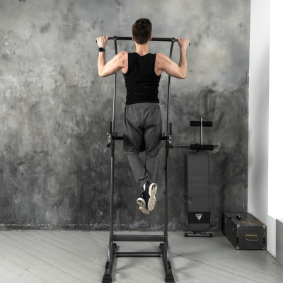 Турник-брусья DFC G-series с прямой скамьей с валиками