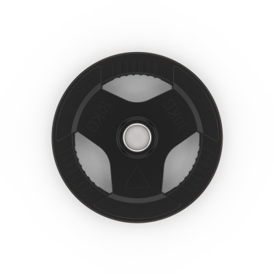 Диск обрезиненный с хватом DFC 10 кг / диаметр 51 мм