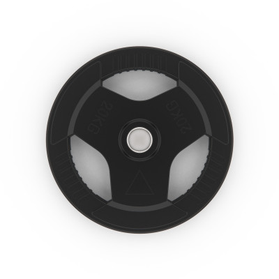 Диск обрезиненный с хватом DFC 20 кг / диаметр 51 мм