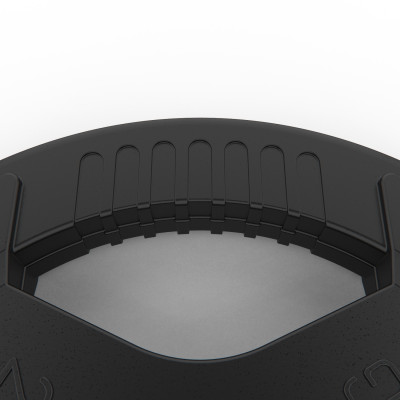 Диск обрезиненный с хватом DFC 25 кг / диаметр 51 мм