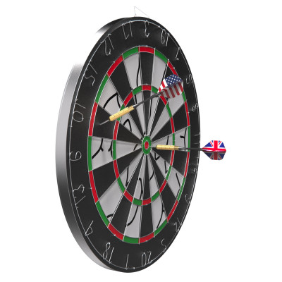 Дартс DFC METAL двусторонний 45 см, 6 дротиков Дартс DFC METAL двусторонний 45 см, 6 дротиков