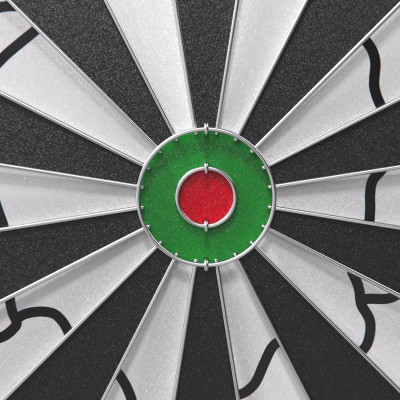 Дартс DFC PRINT двусторонний 45 см, 6 дротиков