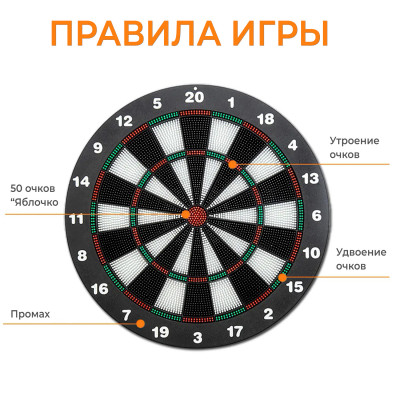 Дартс DFC BASEBOARD, 6 дротиков Дартс DFC BASEBOARD, 6 дротиков