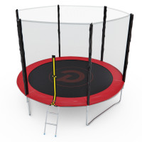 Батут с сеткой DFC PELPO 10ft с лестницей, RED Батут с сеткой DFC PELPO 10ft с лестницей, RED