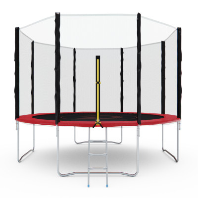 Батут с сеткой DFC PELPO 12ft с лестницей, RED