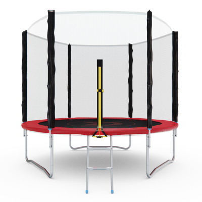 Батут с сеткой DFC PELPO 8ft с лестницей, RED