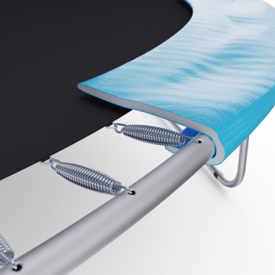 Батут каркасный с сеткой DFC Kondition 12 ft с лестницей