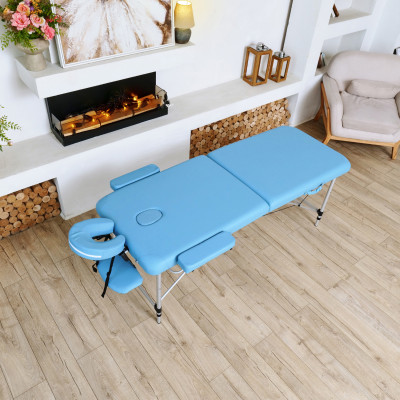 Массажный стол DFC NIRVANA Elegant, 186 x 70 см, голубой