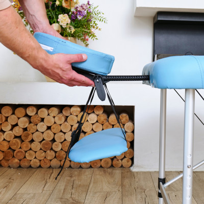 Массажный стол DFC NIRVANA Elegant, 186 x 70 см, голубой