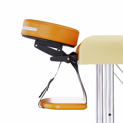 Массажный стол DFC NIRVANA Elegant PREMIUM, цвет оранжево-бежевый