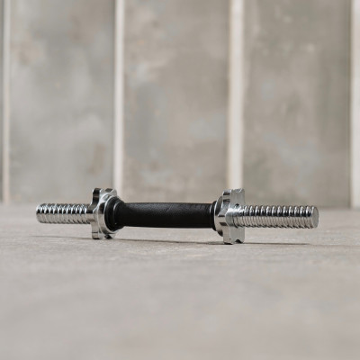 Гриф гантельный с обрезиненной ручкой 350 мм / диаметр 26 мм