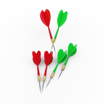 Дартс DFC двусторонний 40,3 см, 6 дротиков