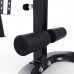 Скамья со стойками под штангу DFC GORILLA черная, с партой для бицепса