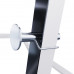 Скамья со стойками под штангу DFC GORILLA белая, с партой для бицепса