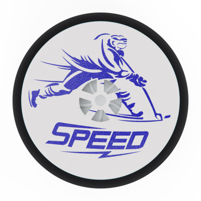 Аэрошайба напольная для хоккея Ø70 мм на батарейках