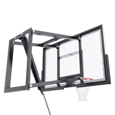 Баскетбольный щит DFC со съёмным регулятором высоты, стекло 6 мм, 110 х 70 см