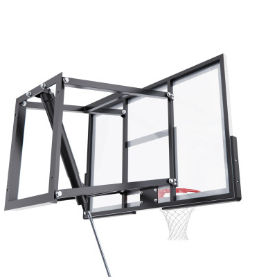 Баскетбольный щит DFC со съёмным регулятором высоты, стекло 6 мм, 120 х 80 см