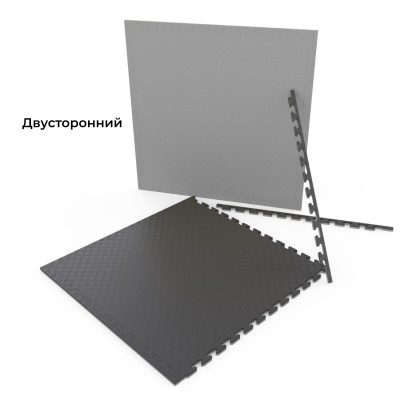 Будо-мат EVA DFC 100 x 100 см, 20 мм, цвет серо-графитовый