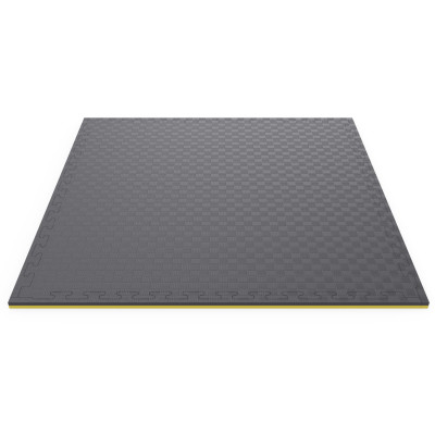 Будо-мат EVA DFC 100 x 100 см, 20 мм, цвет желто-графитовый