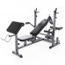 Скамья со стойками под штангу DFC GYRONETICS GN008 с партой для бицепса