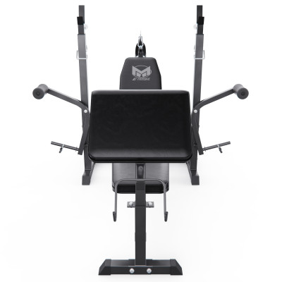 Скамья со стойками под штангу DFC GYRONETICS GN008 с партой для бицепса