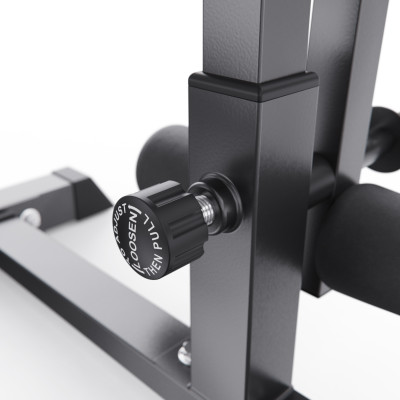 Скамья со стойками под штангу DFC GYRONETICS GN008 с партой для бицепса