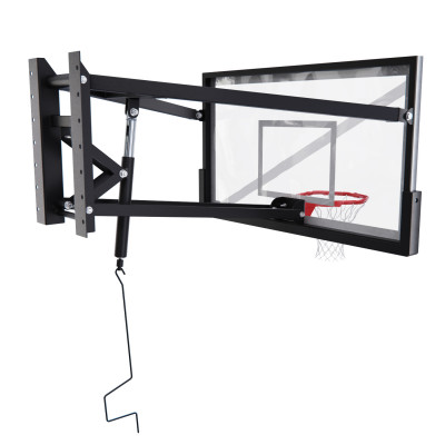 Баскетбольный щит DFC со съёмным регулятором высоты, стекло 12 мм, 180 х 105 см