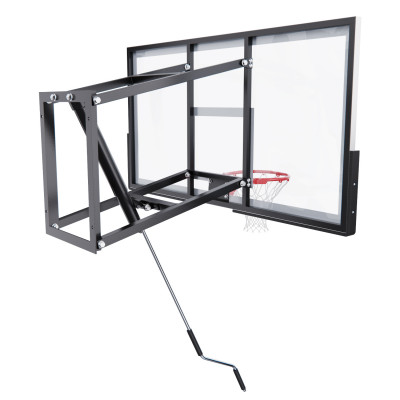 Баскетбольный щит DFC со съёмным регулятором высоты, стекло 8 мм, 152 х 80 см