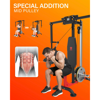 Тренажер сведение/разведение рук, верхняя тяга DFC D2042A