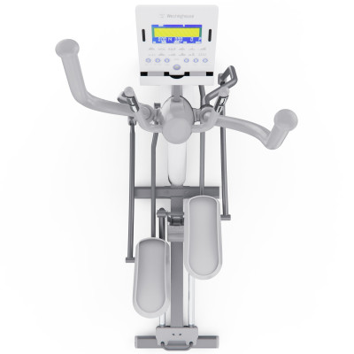 Электромагнитный эллиптический тренажер DFC Westinghouse 13Y, белый, с изменяемым углом наклона