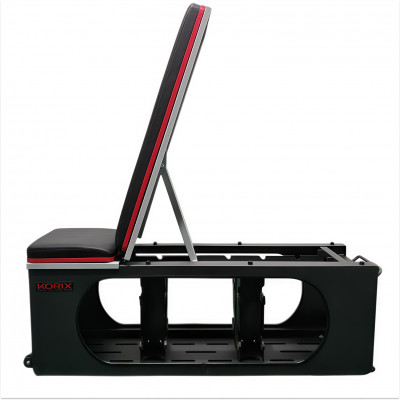 Многофункциональная силовая скамья DFC KORIX WB990 с местом для хранения до 8 гантелей